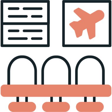 Uçak uçuş simgesi - özet biçimi