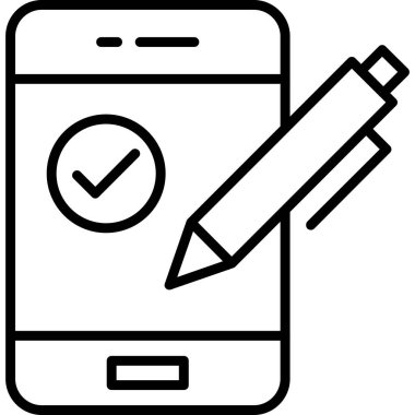 cep telefonu ikonu vektör illüstrasyonu