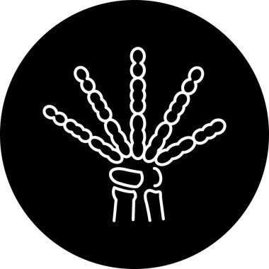 Bir çiçek simgesinin vektör illüstrasyonu