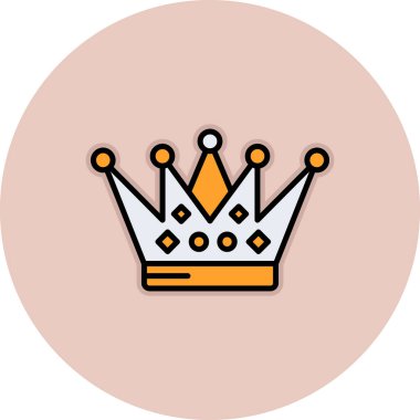 Taç vektör simgesi. resimleme