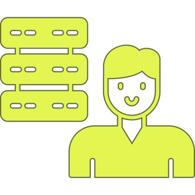 İnsan avatarı. Basit tasarım