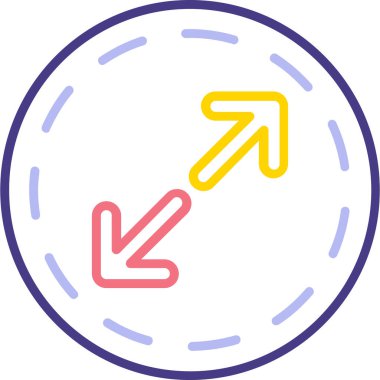 Ok. Web simgesi basit illüstrasyon