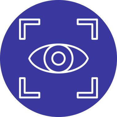 Göz. Web simgesi basit illüstrasyon