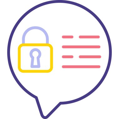 Kolayca düzenleyebilen ve düzenleyebilen Veri Koruma Vektörü simgesi