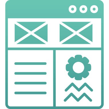 Web simgesi, illüstrasyon vektörü