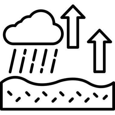 Hava durumu ikonu. vektör illüstrasyonu