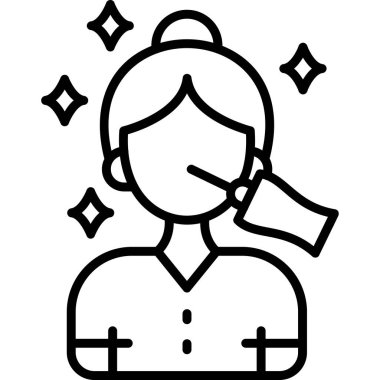 avatar kadın saç stili ve saç stili, tasarım vektörü çizimi