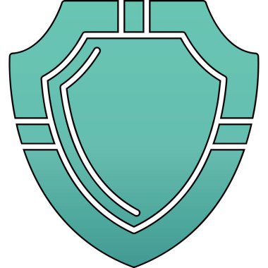 kalkan ikon vektör illüstrasyonu