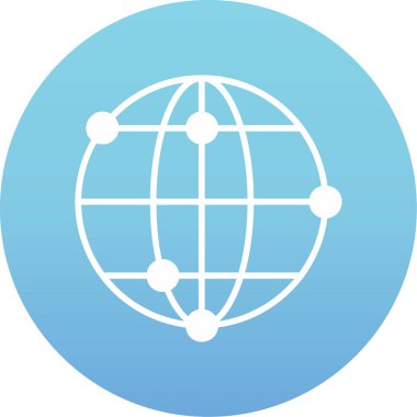 dünya vektör çizgisi simgesi, işaret, illüstrasyon, simge