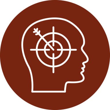 Hedef simgenin vektör illüstrasyonu