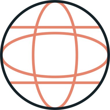 genel internet simgesi, vektör illüstrasyonu