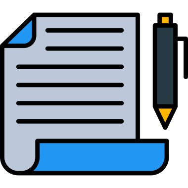 Belge. Web simgesi basit tasarım