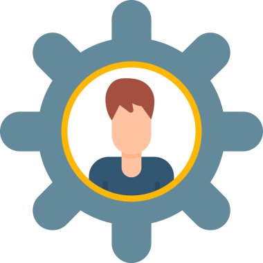 Düz biçimli Avatar insan simgesi