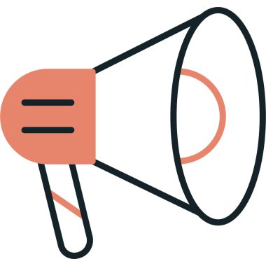 Megafon simge vektör çizim