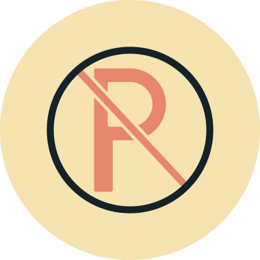 Yol işareti simgesinin vektör illüstrasyonu