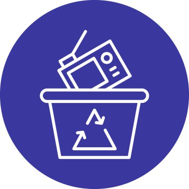 vektör bin simgesi çizimi