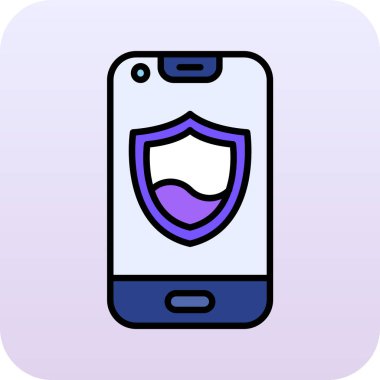 Akıllı telefon. Web simgesi basit illüstrasyon