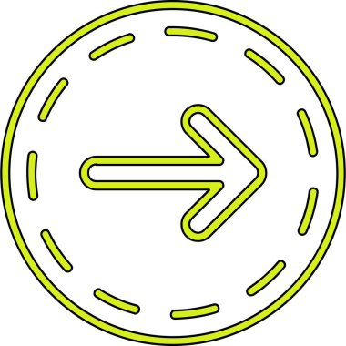 Ok. Web simgesi basit illüstrasyon