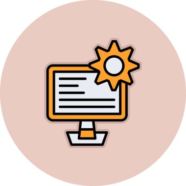 seo modern simgesinin vektör illüstrasyonu