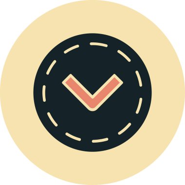 saat düz vektör simgesi