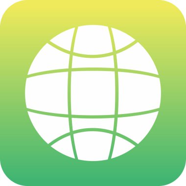 Dünya haritası simgesi. vektör illüstrasyonu