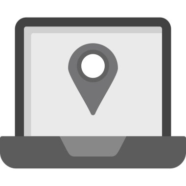 İşaretleyici simgesi olan bir harita konumu. vektör illüstrasyonu.