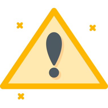 Uyarı tehlike simgesi - ana hatlar biçiminde