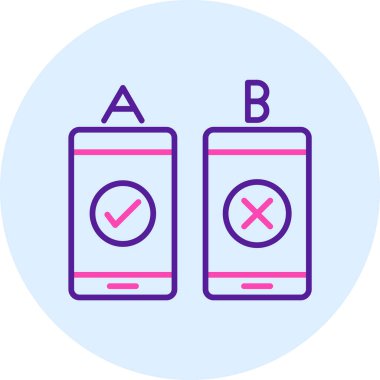 Basit vektör illüstrasyon dijital uygulama simgesi