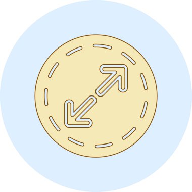 Bozuk para simgesinin vektör illüstrasyonu