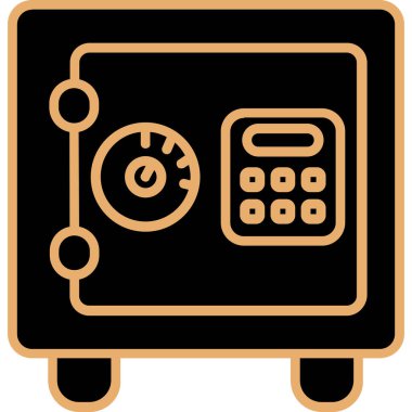 Siyah ve beyaz simgesinin vektör illüstrasyonu