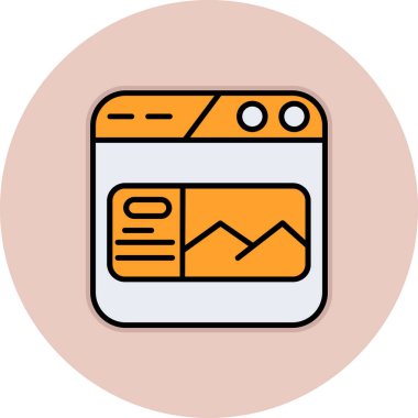 Bir tabletin modern simgesinin vektör illüstrasyonu