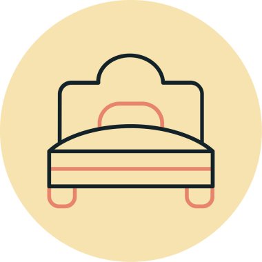 Kanepe. Web simgesi basit illüstrasyon