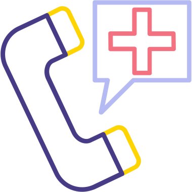 Çağrı. Web simgesi basit illüstrasyon