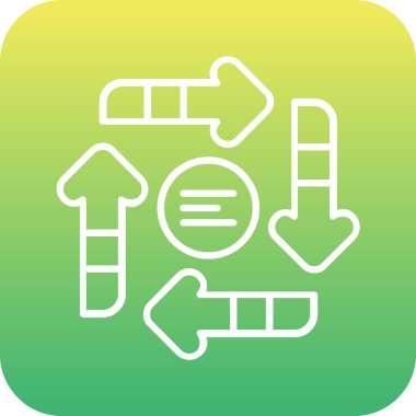 Eşsiz ve ekolojik vektör simgesi