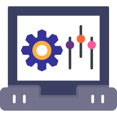 Web simgesi vektör illüstrasyonu