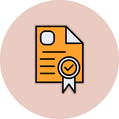 diploma. Web simgesi basit illüstrasyon