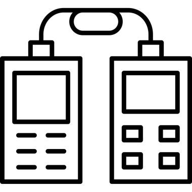 cep telefonu simgesi. Web için telefon vektör simgelerinin özet çizimi