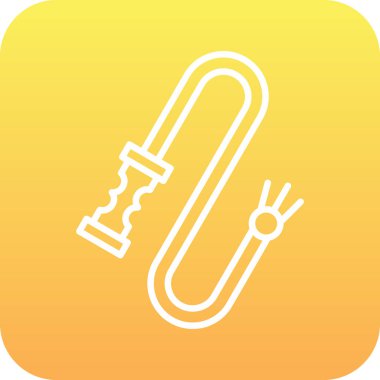 Benzersiz vektör çizgisi simgesi