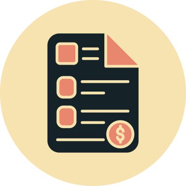 Belge vektör simgesi modern basit vektör illüstrasyonu