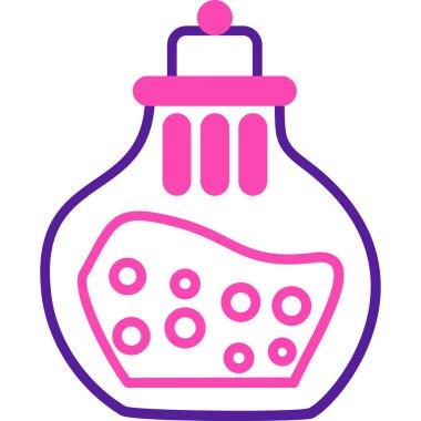 Bir süt şişesinin vektör illüstrasyonu