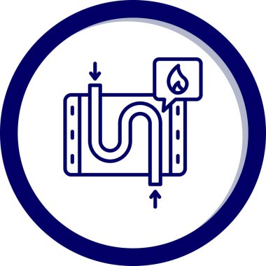 Yangın. Web simgesi basit illüstrasyon