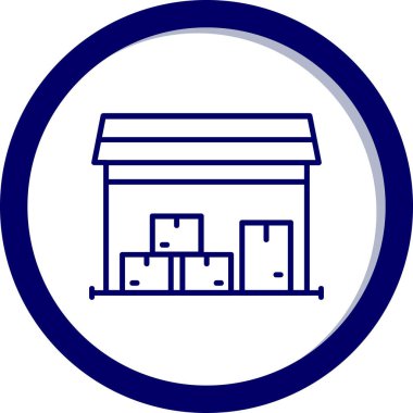 Dükkan. Web simgesi basit illüstrasyon