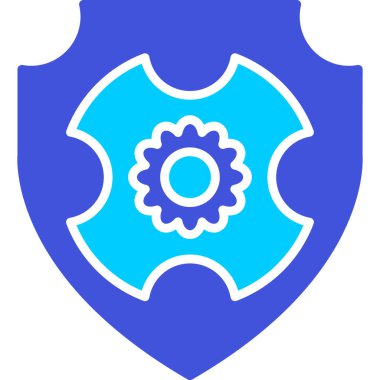 Kalkan. Web simgesi basit illüstrasyon