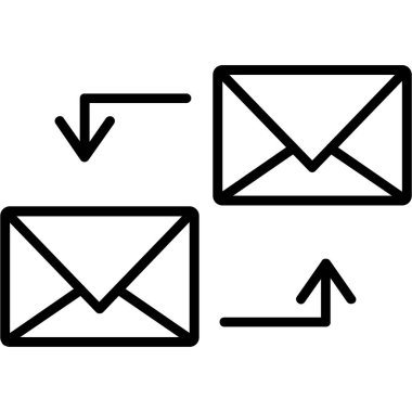 e- posta vektör çizgisi simgesi