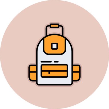 Gaz tankı simgesi renk ana hatları vektörü