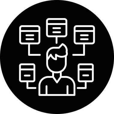 Kişisel ve ticari kullanım için vektör avatar simgesi.