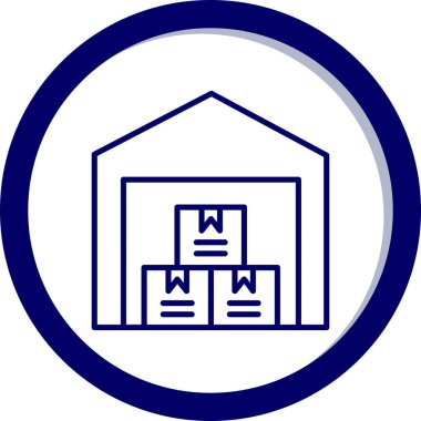 Depo. Web simgesi basit tasarım