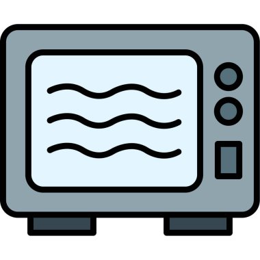 TV vektör simgesi modern basit illüstrasyon