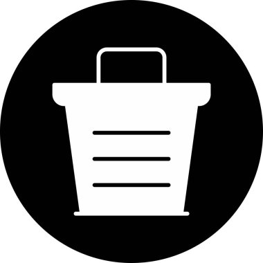 Sepet simgesi soyut arkaplanda izole edildi