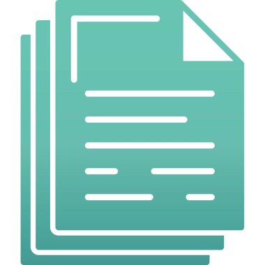 Belge. Web simgesi basit illüstrasyon